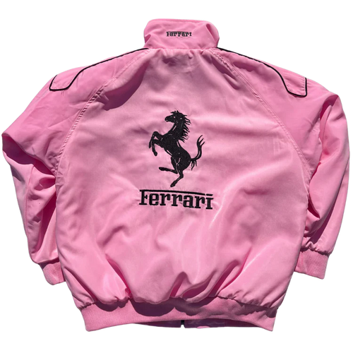 Pink Ferrari Racing Jacket – F1 Style