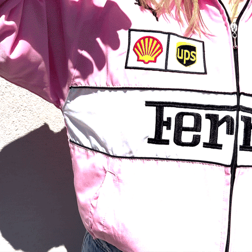 Pink Ferrari Racing Jacket – F1 Style