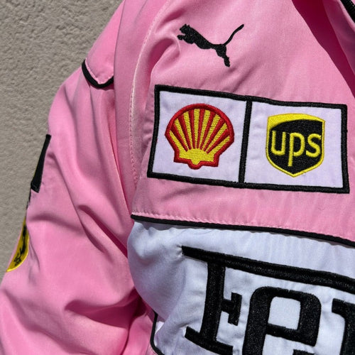 Pink Ferrari Racing Jacket – F1 Style