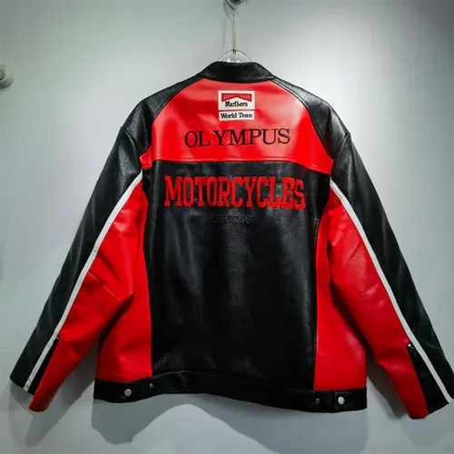 Ferrari x Marlboro leather jacket