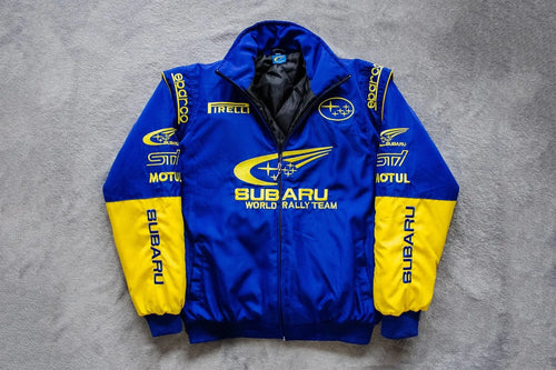 Blue Subaru Racing Jacket – Rally Style
