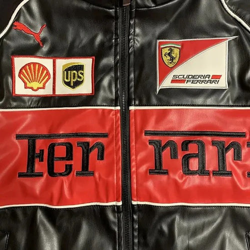 Ferrari F1 Leather Jacket